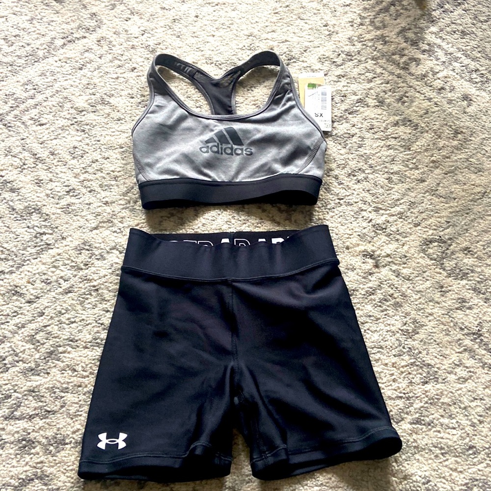 NWT workout set - bra and shorts set